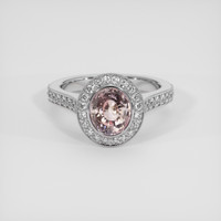 2.82 Ct. Pink Sapphire Ring, Platinum 950 1