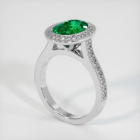 3.03 Ct. Emerald Ring, Platinum 950 2