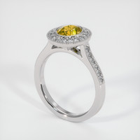 0.81 Ct. Sapphire Ring, Platinum 950 2