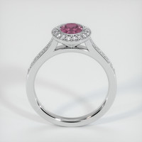 0.87 Ct. Pinkish Purple Sapphire Ring, Platinum 950 3
