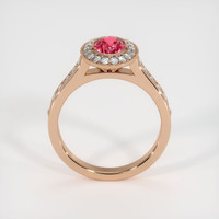 1.02 Ct. Reddish Pink Sapphire Ring, 14K Rose Gold 3