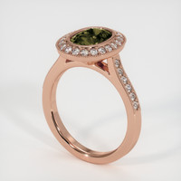 2.09 Ct. Color Change Sapphire Ring, 14K Rose Gold 3