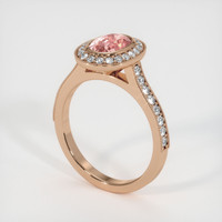 1.80 Ct. Sapphire Ring, 18K Rose Gold 2