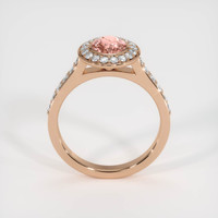 1.09 Ct. Padparadscha Sapphire Ring, 18K Rose Gold 3