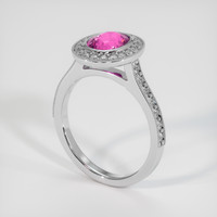 2.09 Ct. Pink Sapphire Ring, 10K White Gold 2