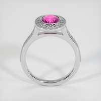 2.09 Ct. Pink Sapphire Ring, 10K White Gold 3