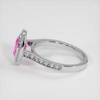 2.09 Ct. Pink Sapphire Ring, 10K White Gold 4