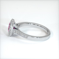 1.44 Ct. Pink Sapphire Ring, 10K White Gold 4