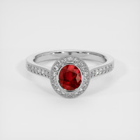 1.31 Ct. Ruby Ring, 10K White Gold 1