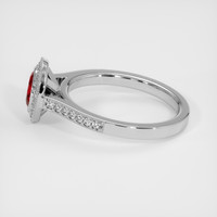 1.31 Ct. Ruby Ring, 10K White Gold 4