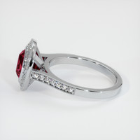 2.35 Ct. Ruby Ring, 10K White Gold 4