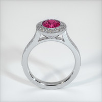 1.68 Ct. Purplish Red Ruby Ring, 10K White Gold 3