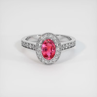 1.02 Ct. Sapphire Ring, 14K White Gold 1