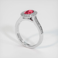 1.02 Ct. Sapphire Ring, 14K White Gold 2