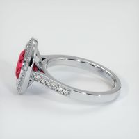 3.17 Ct. Ruby Ring, 14K White Gold 4