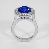 7.92 Ct. Blue Sapphire Ring, 14K White Gold 3