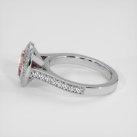 2.82 Ct. Pink Sapphire Ring, 14K White Gold 4