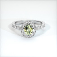 1.11 Ct. Sapphire Ring, 14K White Gold 1