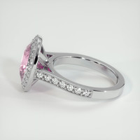 3.61 Ct. Pinkish Purple Sapphire Ring, 14K White Gold 4
