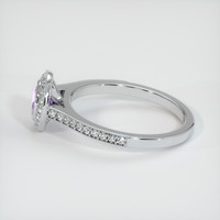 0.58 Ct. Purple Sapphire Ring, 14K White Gold 4