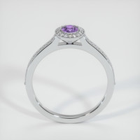 0.46 Ct. Sapphire Ring, 14K White Gold 3