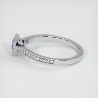 0.46 Ct. Sapphire Ring, 14K White Gold 4