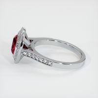 2.35 Ct. Ruby Ring, 18K White Gold 4