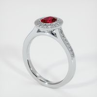 Ruby Ring 1.21 Ct. 18K White Gold Preview