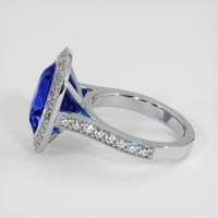 7.92 Ct. Blue Sapphire Ring, 18K White Gold 4