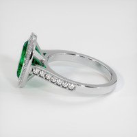3.03 Ct. Emerald Ring, 18K White Gold 4