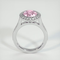 3.61 Ct. Pinkish Purple Sapphire Ring, 18K White Gold 3