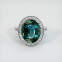 10.66 Ct. Sapphire Ring, 18K White Gold 1