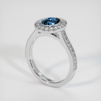 1.52 Ct. Sapphire Ring, 18K White Gold 2