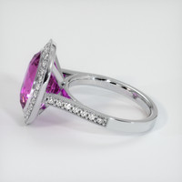 8.10 Ct. Sapphire Ring, 18K White Gold 4
