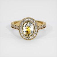 2.32 Ct. Bi Color Sapphire Ring, 14K Yellow Gold 1