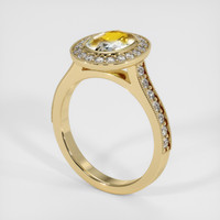 2.32 Ct. Bi Color Sapphire Ring, 14K Yellow Gold 2