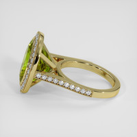 9.61 Ct. Yellowish Green Peridot Ring, 14K Yellow Gold 4