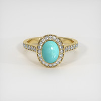 1.24 Ct. Gemstone Ring, 14K Yellow Gold 1