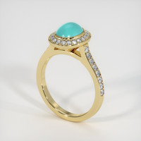 1.24 Ct. Gemstone Ring, 14K Yellow Gold 2