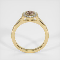 0.41 Ct. Brown Sapphire Ring, 14K Yellow Gold 3