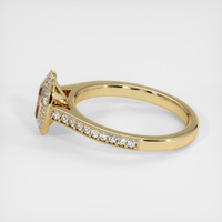0.41 Ct. Brown Sapphire Ring, 14K Yellow Gold 4