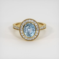 1.78 Ct. Sapphire Ring, 14K Yellow Gold 1