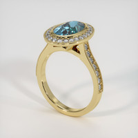 2.32 Ct. Sapphire Ring, 14K Yellow Gold 2