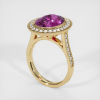 8.10 Ct. Sapphire Ring, 14K Yellow Gold 2