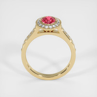 1.02 Ct. Reddish Pink Sapphire Ring, 18K Yellow Gold 3