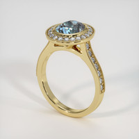 1.78 Ct. Sapphire Ring, 18K Yellow Gold 2
