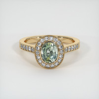 1.09 Ct. Sapphire Ring, 18K Yellow Gold 1
