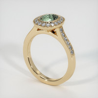 1.09 Ct. Sapphire Ring, 18K Yellow Gold 2