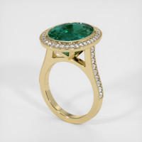 10.66 Ct. Sapphire Ring, 18K Yellow Gold 2