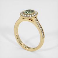 1.26 Ct. Sapphire Ring, 18K Yellow Gold 2